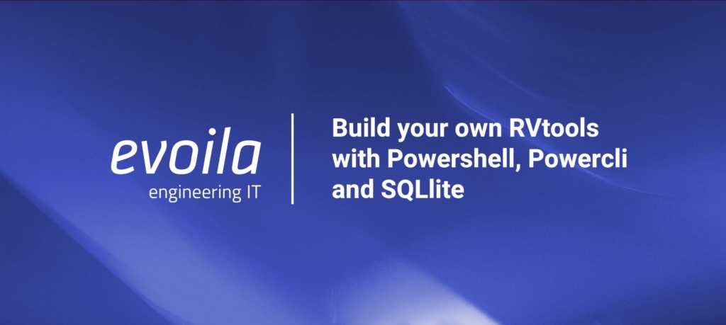 Build your own RVtools with Powershell, Powercli and SQLlite