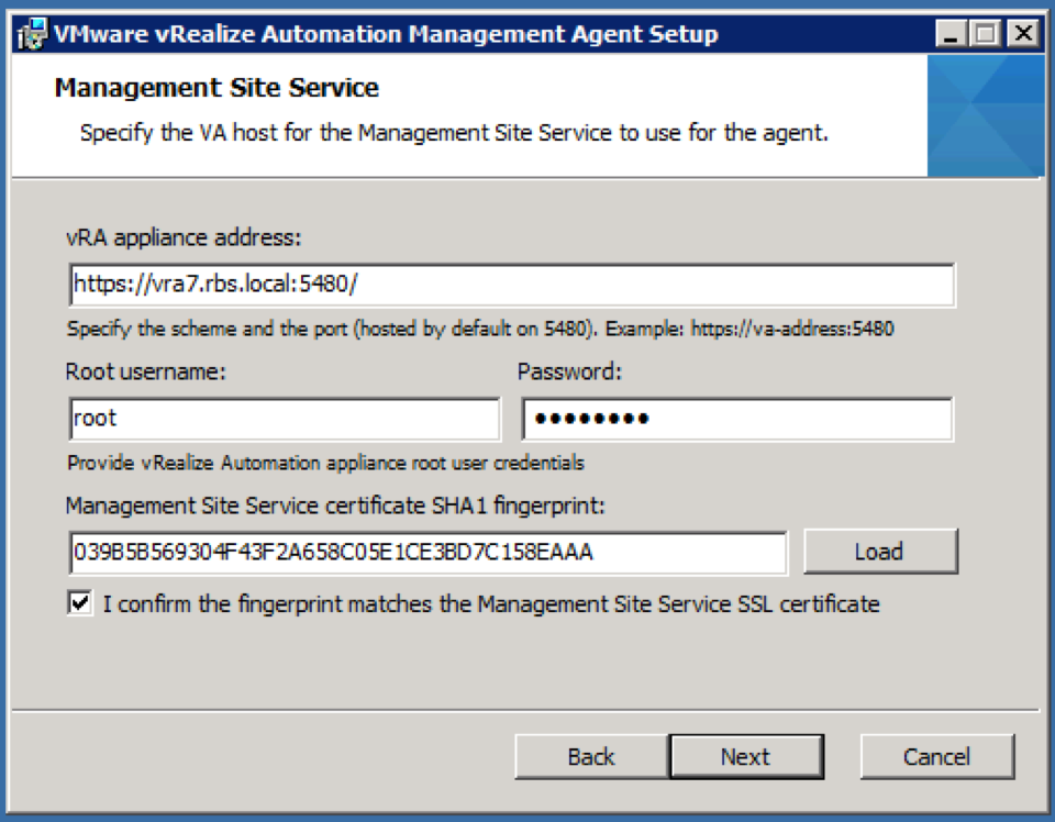 [vRA 7 Installation] Part 06: Management Agent, Installation Wizard