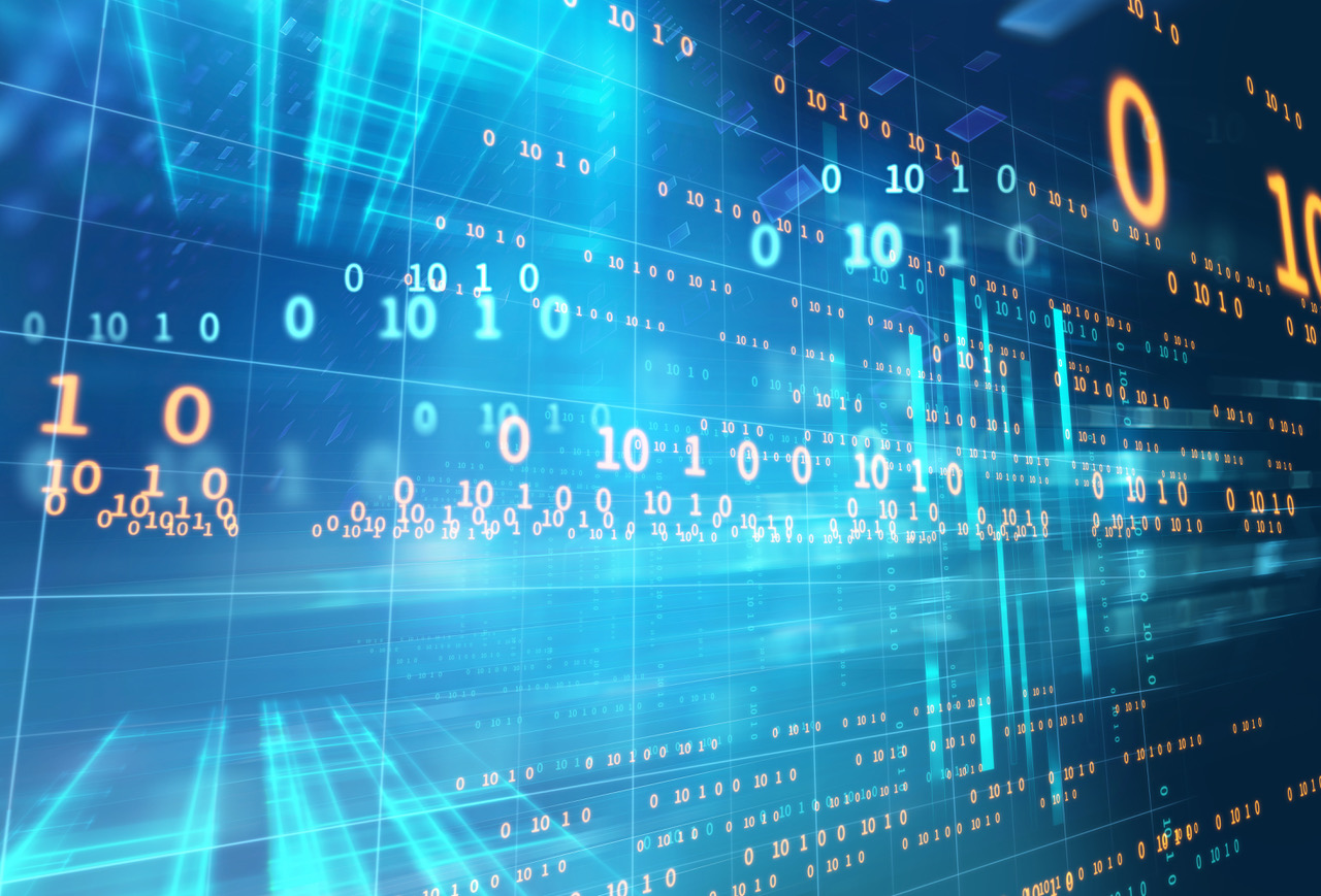 abstract defocus digital technology background