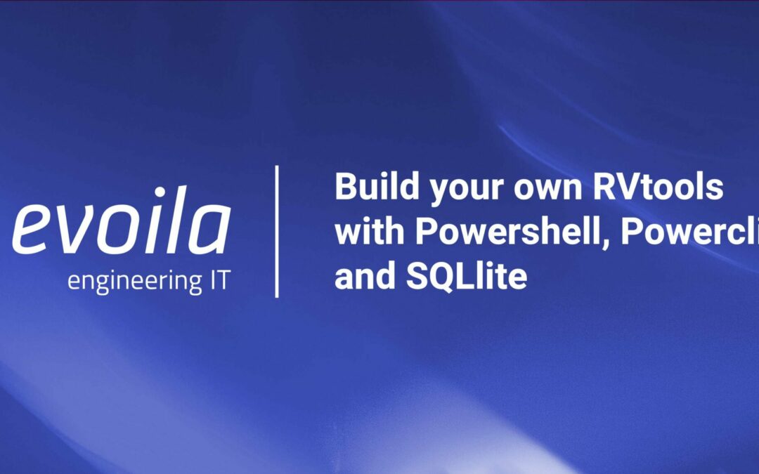 Build your own RVtools with Powershell, Powercli and SQLlite